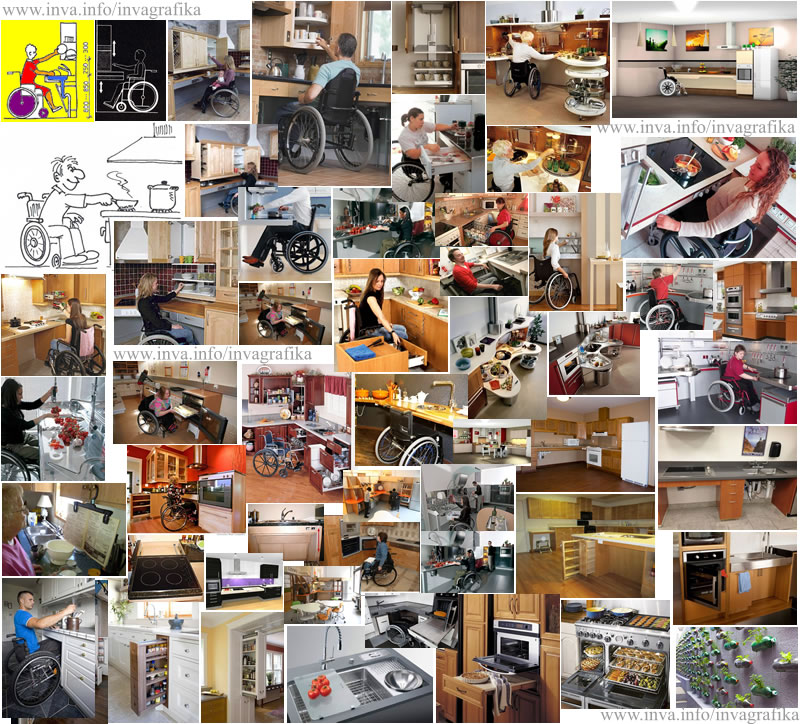 Кухня для инвалидов колясочников, мебель для инвалидов
